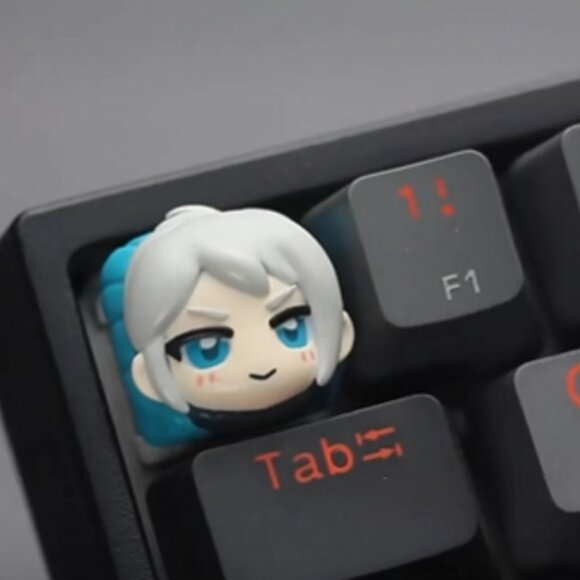 New! VALORANT Game, Jett Artisan Keycap for "+" Switches - Picture 2 of 3